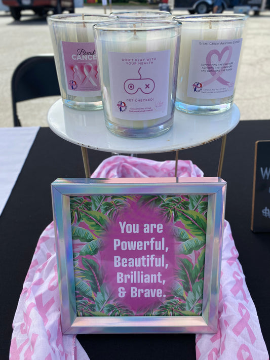 Breast Cancer Awareness Candles